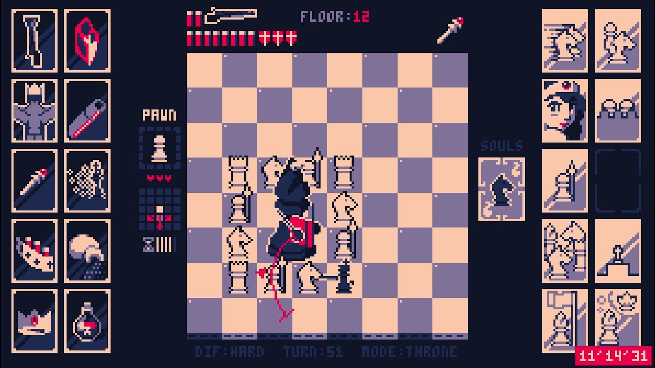 Shotgun King: the Final Checkmate - HARD - SECRET BOSS - Black Bishop