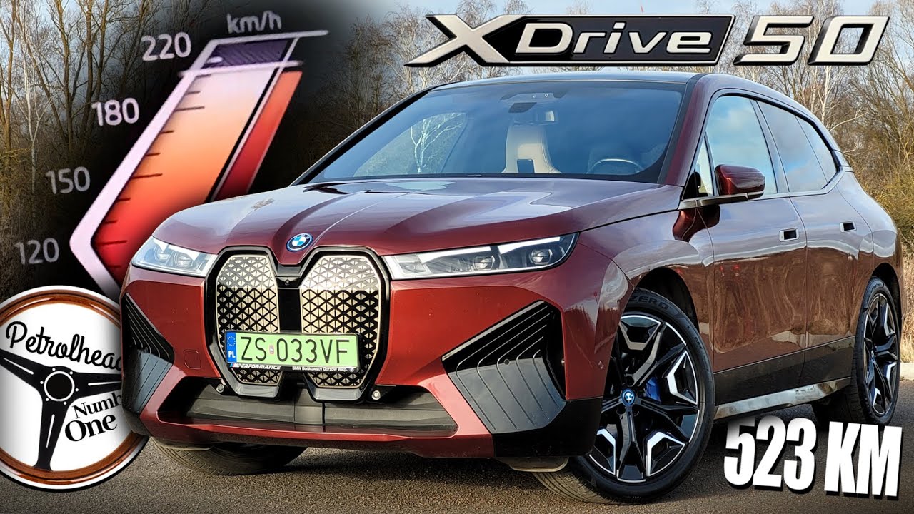 2022 BMW iX xDrive50 (523 KM) | V-MAX, 0-100, 100-197 km/h, Obszerna prezentacja, AUTOBAHN. | 4K