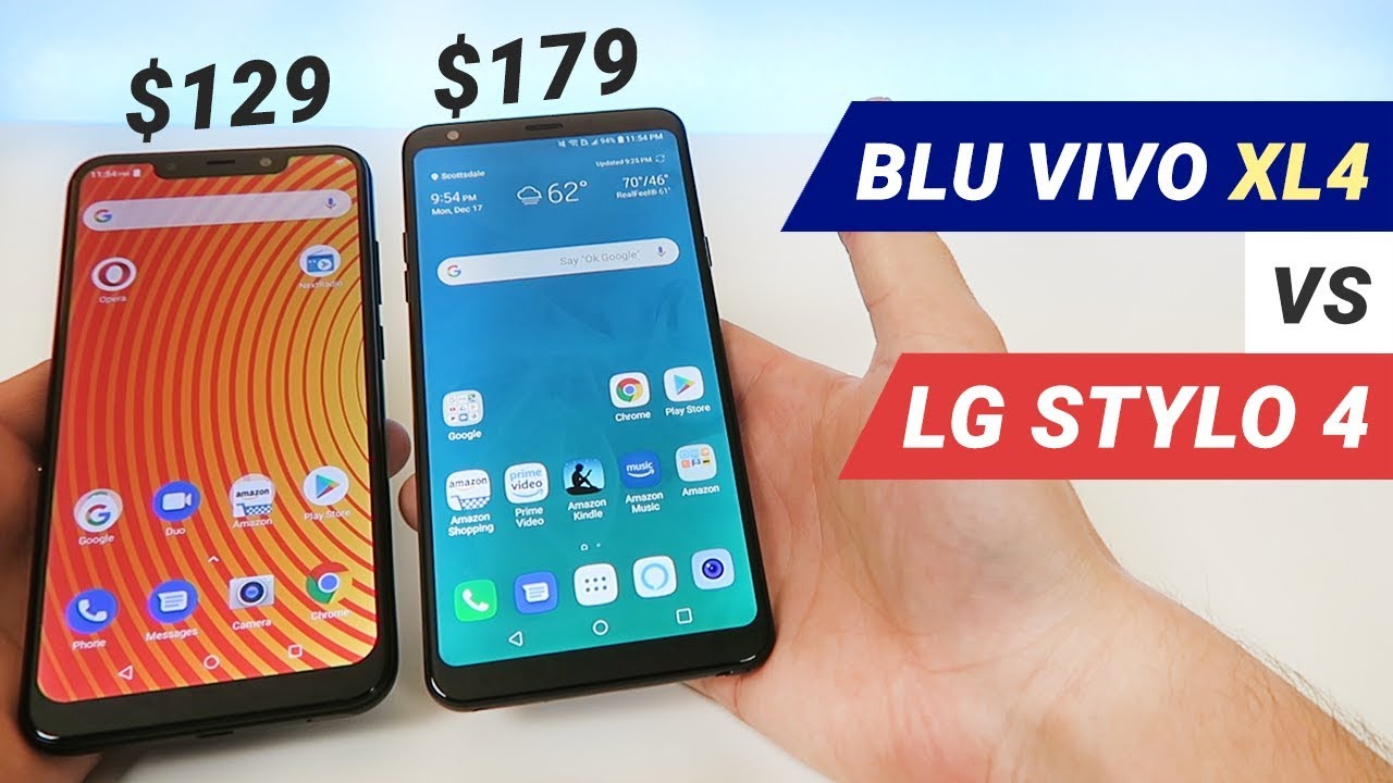 BLU Vivo XL4 vs LG Stylo 4 - Which is Better?