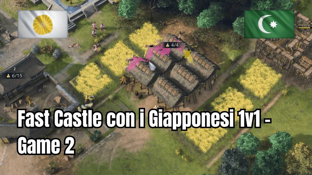 Fast Castle con i Giapponesi 1v1 - Game 2 – Age of Empires 4