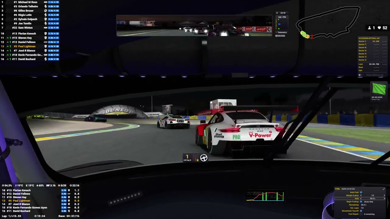 iRacing / Porsche 911 GTE RSR @Circuit des 24 Heures du Mans / GTE Sprint Series