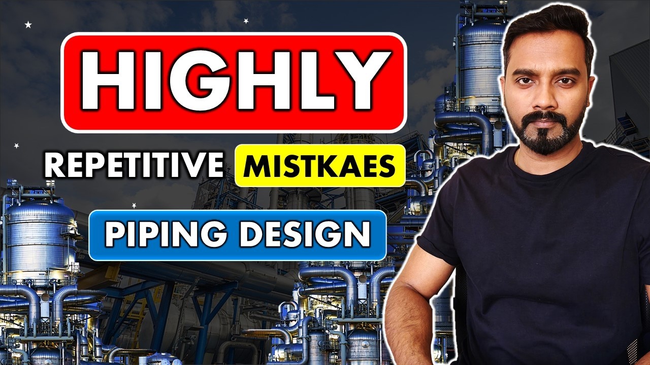 TOP 5 - HIGHLY REPETITIVE MISTAKES IN PIPING DESIGN (DESIGN ENGINEERS MUST AVOID) #pipingdesign