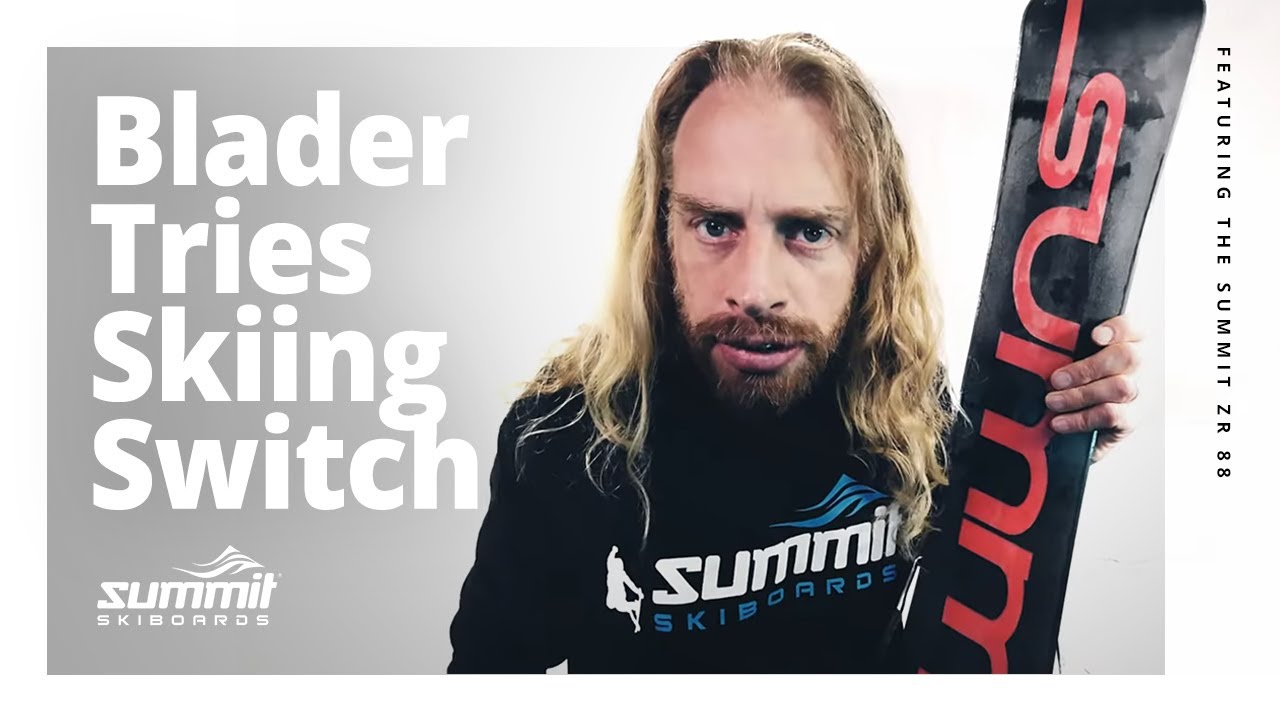 Blader Tries Skiing Switch | Summit Skiboards