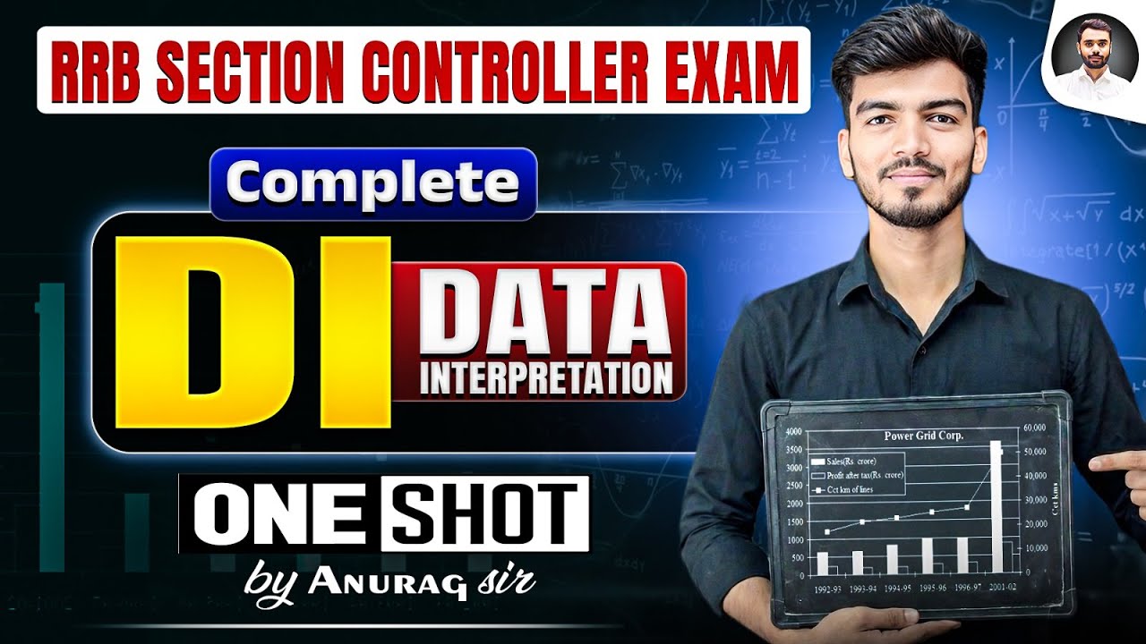 RRB Section Controller Exam | Complete Data Interpretation (DI) One Shot | Anurag Sir