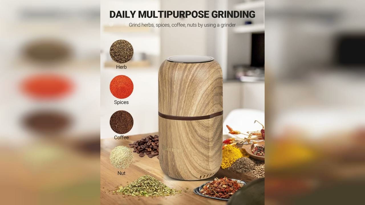 Review: COOL KNIGHT Electric Herb Grinder [Large Capacity/High Rotating Speed]-Electric Grinde...