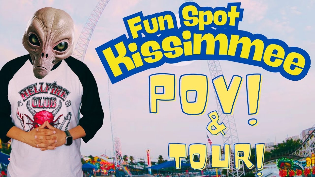 🎡 Fun Spot Kissimmee Full Park Tour + Coaster POVs | Mine Blower, Galaxy Spin, SkyCoaster & More!