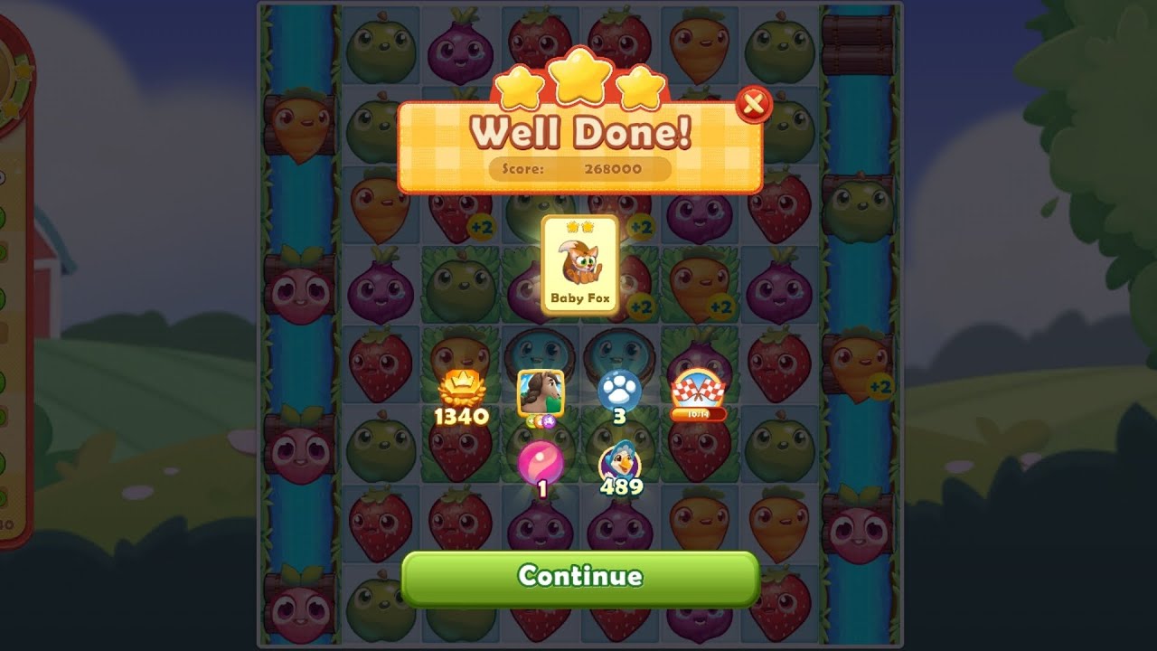 Farm Heroes Saga Level 1340 no boosters with 3stars | 1340 Level Pass In First Attempt #trending