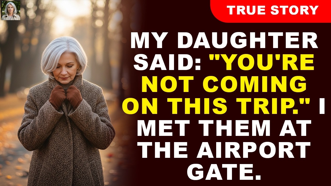 My Daughter Said: “You’re Not Coming On This Trip.” I Met Them At The Airport Gate.