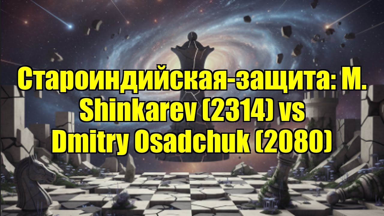 Староиндийская-защита: M. Shinkarev (2314) vs Dmitry Osadchuk (2080)