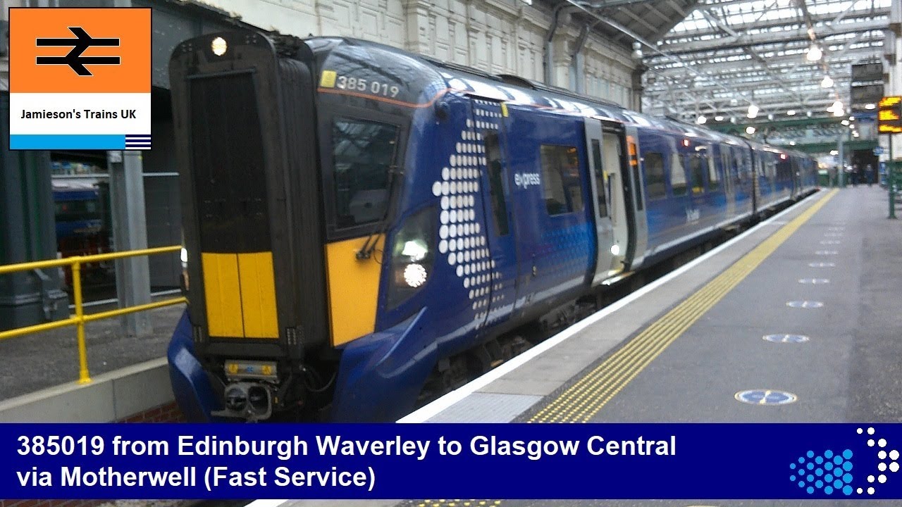 385019 from Edinburgh Waverley to Glasgow Central via Motherwell (Fast Service)