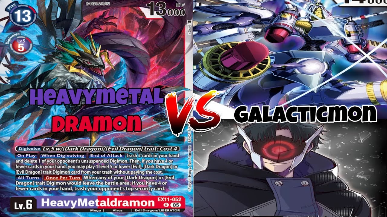 Heavymetaldramon VS Iliad Ts |Digimon TCG EX 11 Dawn of Liberator Testing