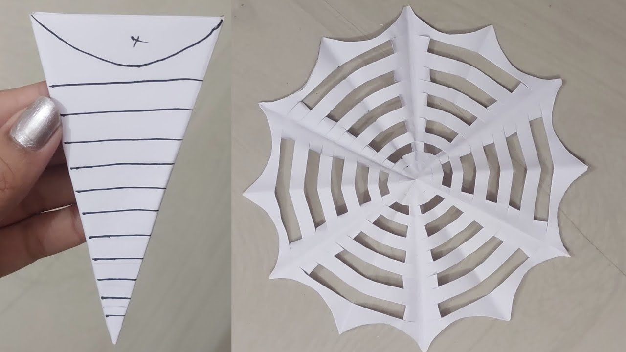 How to make easy and beautiful snowflakes ❄️♥️ #papercraft #snowflakes #part 44