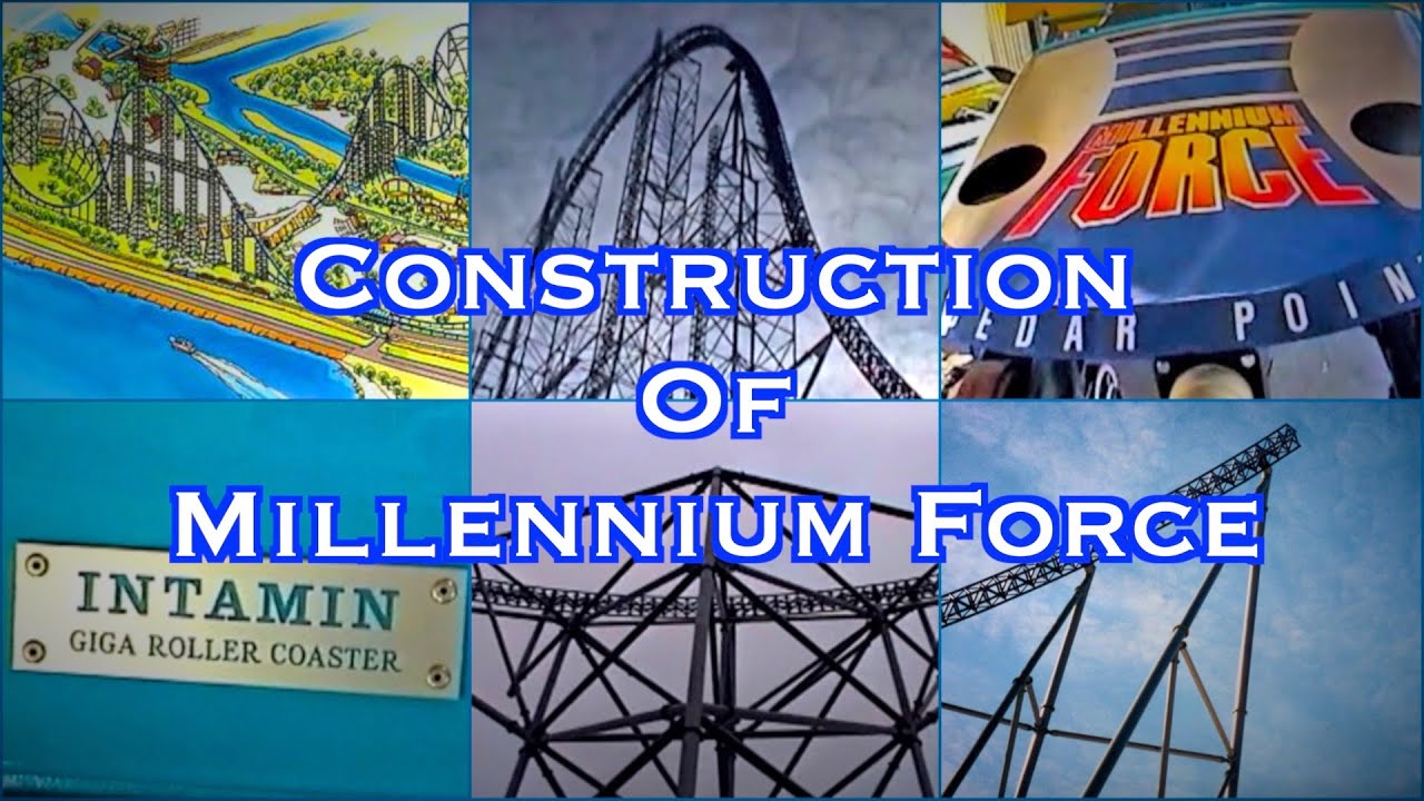 Construction of Millennium Force - (60FPS Extended Version)