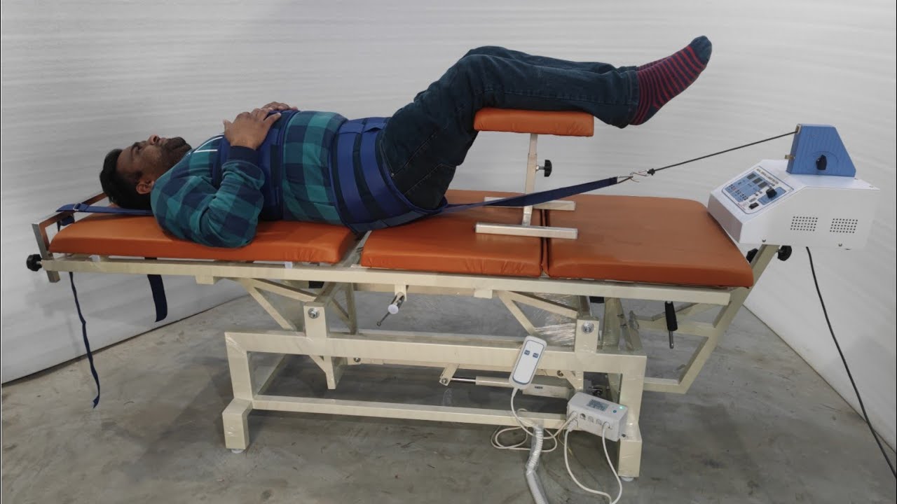 Traction Machine With High Low Bed Uses Physiotherapy Clinic (HCD188) Physiotherapy Machine