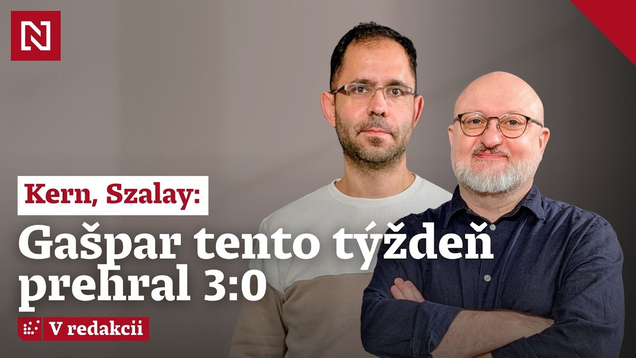 Kern, Szalay: Gašpar tento týždeň prehral 3:0