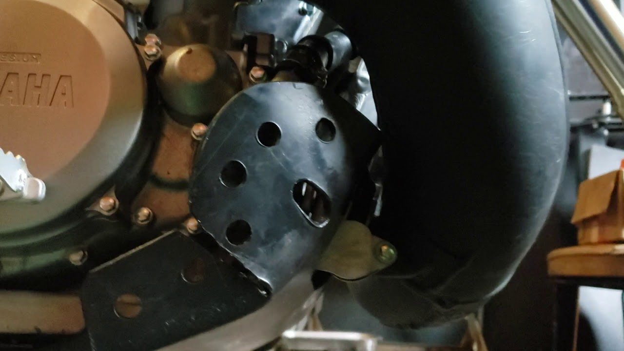 Yz250 DIY skidplate with linkage guard