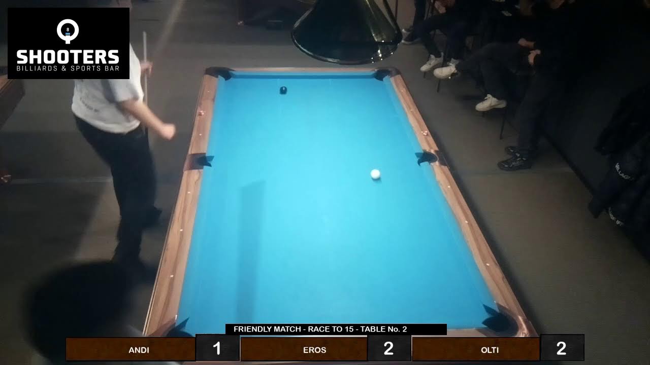 Shooters Billiards & Sports Bar - Table 2 Live