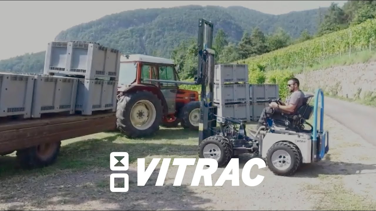 Geräteträger VITRAC: Hubwerk + Gabelstapler