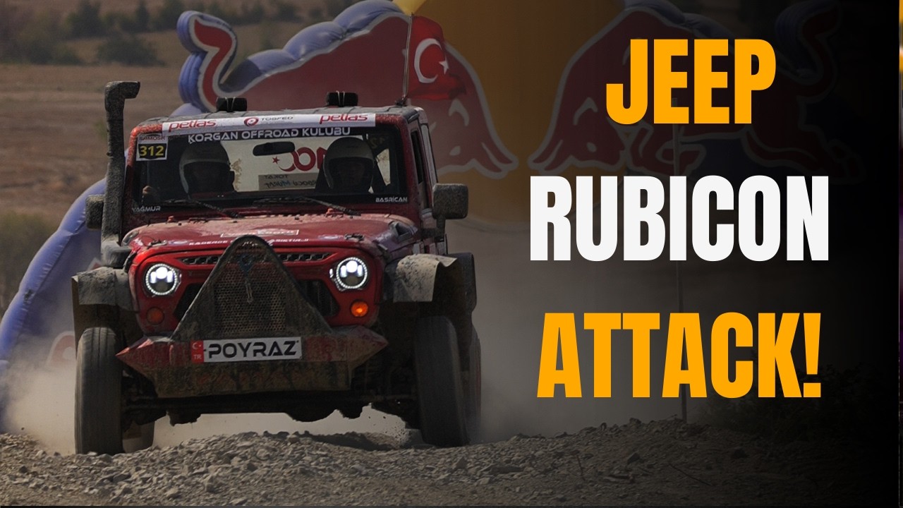 Red Jeep Rubicon: Pure Offroad Power! 🏁🔥