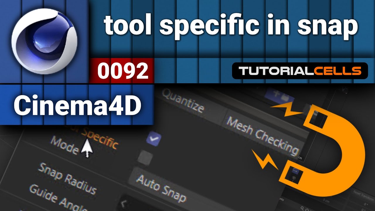 0092. tool specific in snap setting in cinema 4d