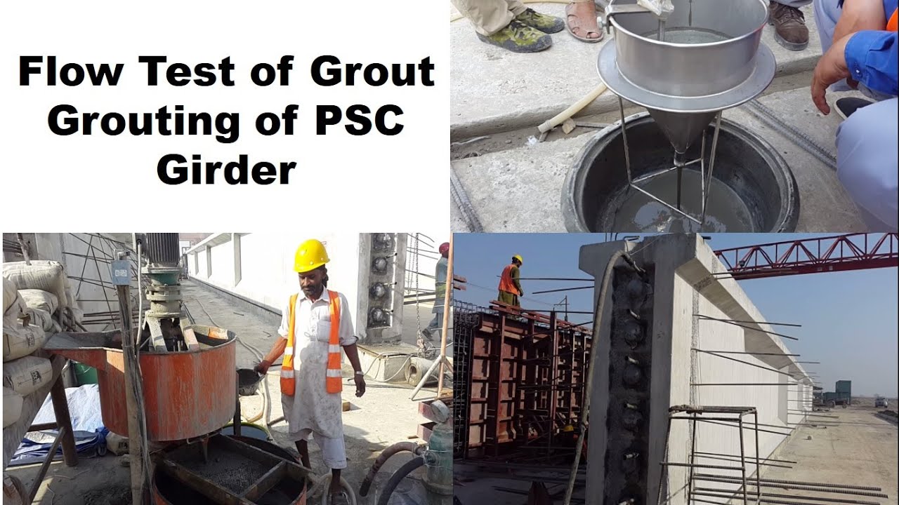 Flow of Grout and Grouting of PSC Girder ||#MaawaWorld||