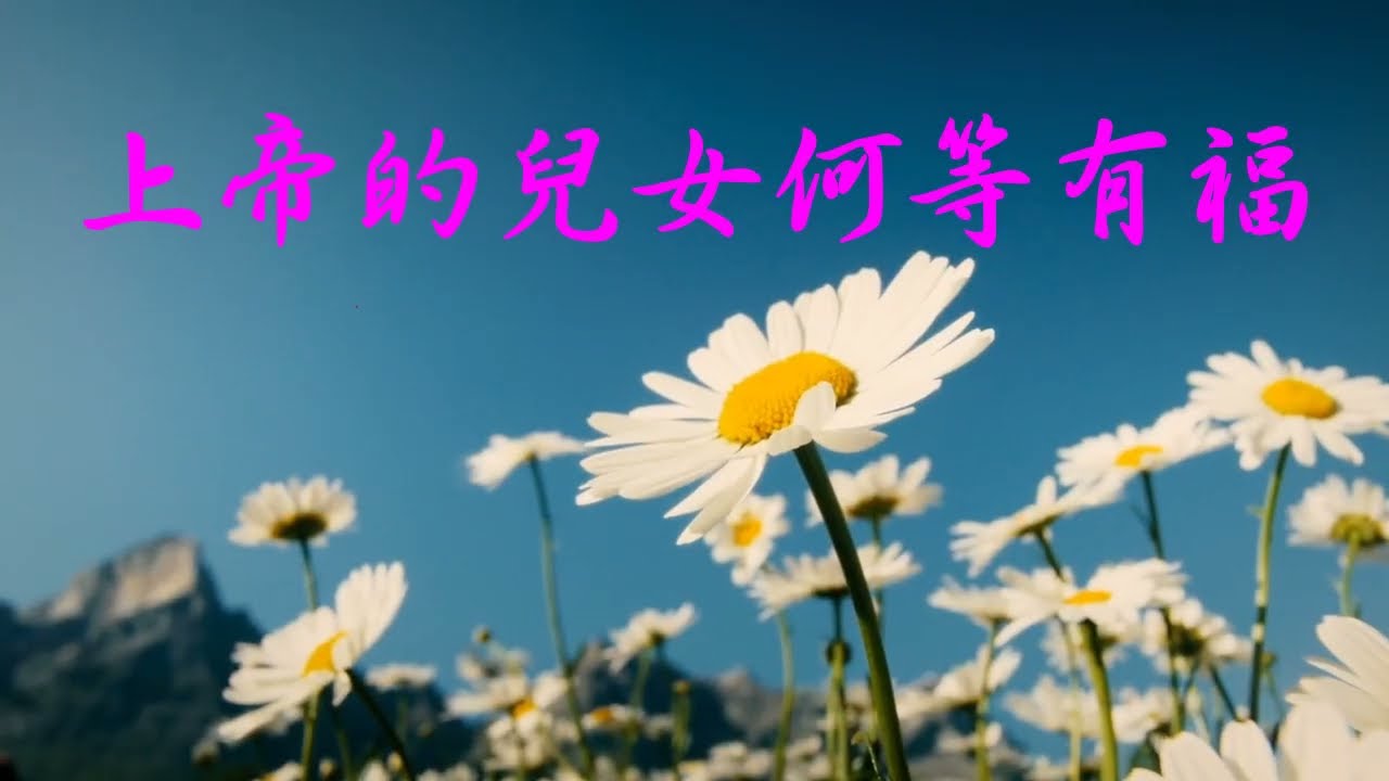 上帝的兒女何等有福