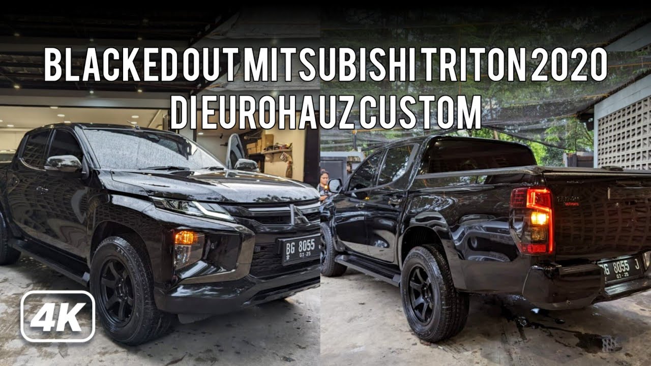 BLACKED OUT MITSUBISHI TRITON 2020 DI EUROHAUZ CUSTOM, JAUH NGAB DARI PALEMBANG GACOR BANGET
