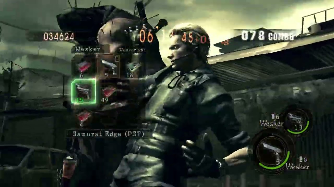 Resident Evil 5 Mercenaries Wesker STARS X2 DUO PA 1080K