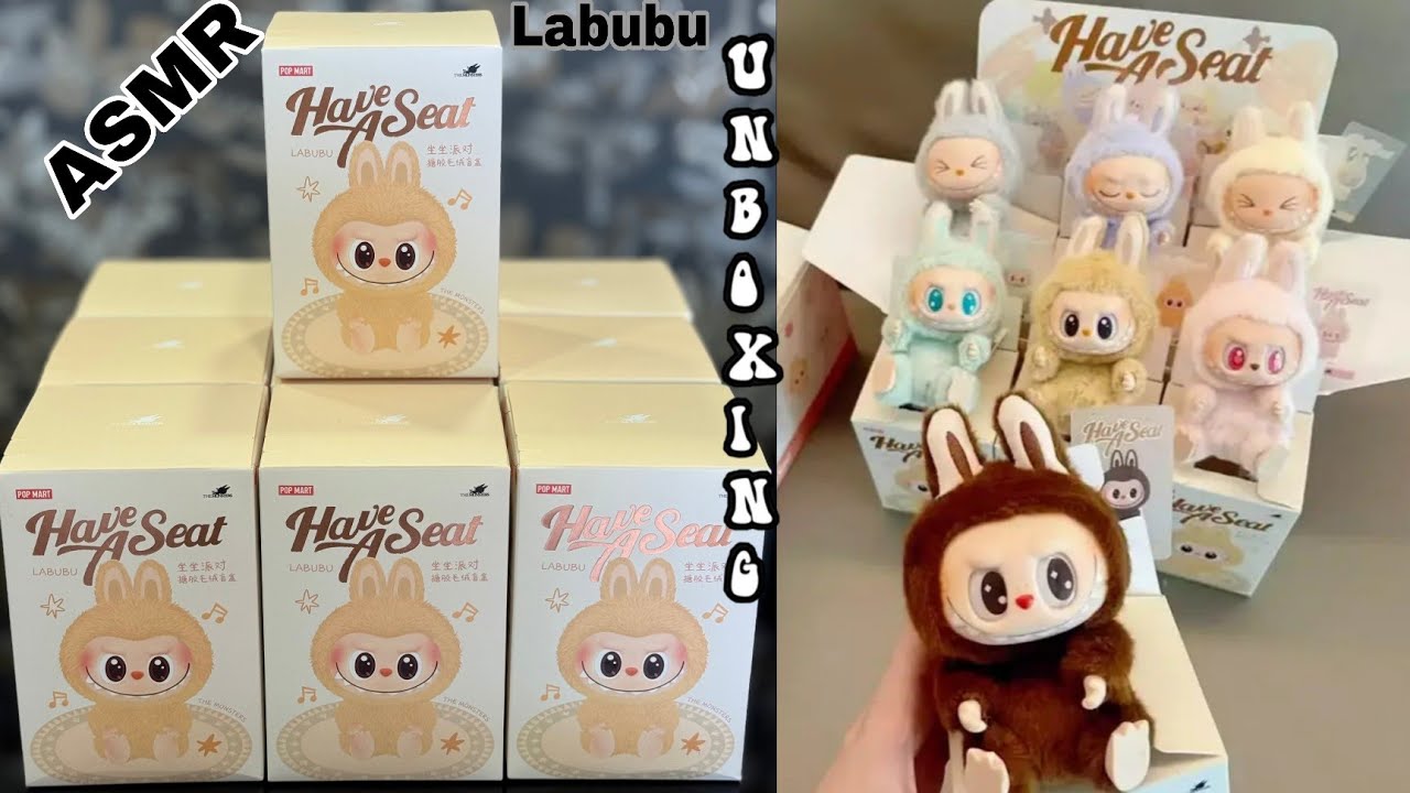 Labubu v2 have a seat unboxing ASMR || Secret Hunting Popmart 