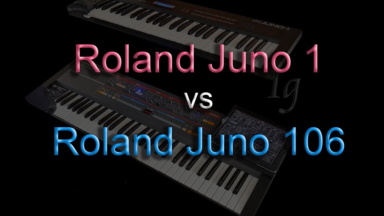 Roland Alpha Juno1 vs Roland Juno 106 - Raw sounds, Filter and pads - no talking
