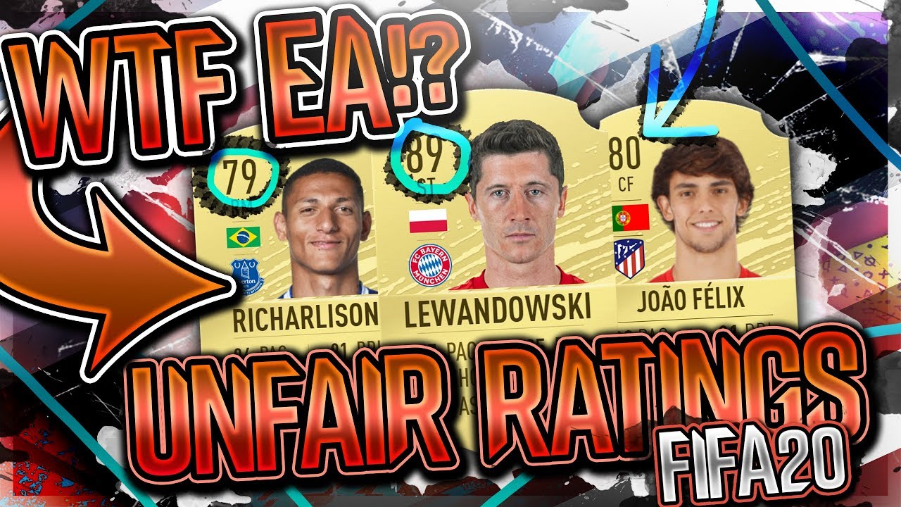 FIFA 20 | UNFAIR/WRONG RATINGS GIVEN BY EA!! FT. LEWANDOWSKI, JOAO FELIX, RICHARLISON ETC..(FIFA 20)