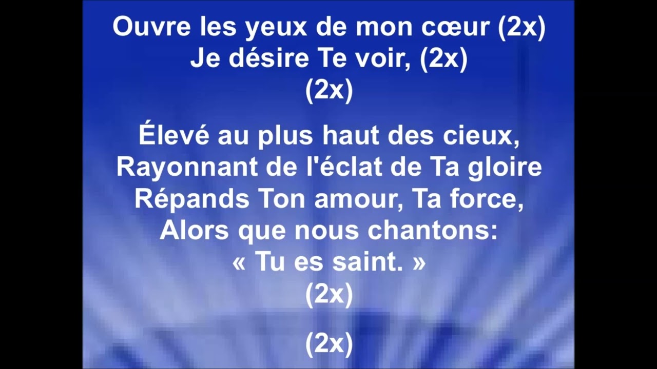 OUVRE LES YEUX DE MON COEUR - Mae Andrazz (cover Paul Baloche)