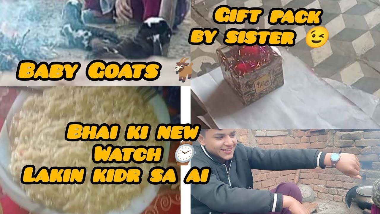 Baby Goats 🐐|Gift 🎁 pack by sister| Bhai ki New watch ⌚ lakin kidr sa ai🤔18 January 2026