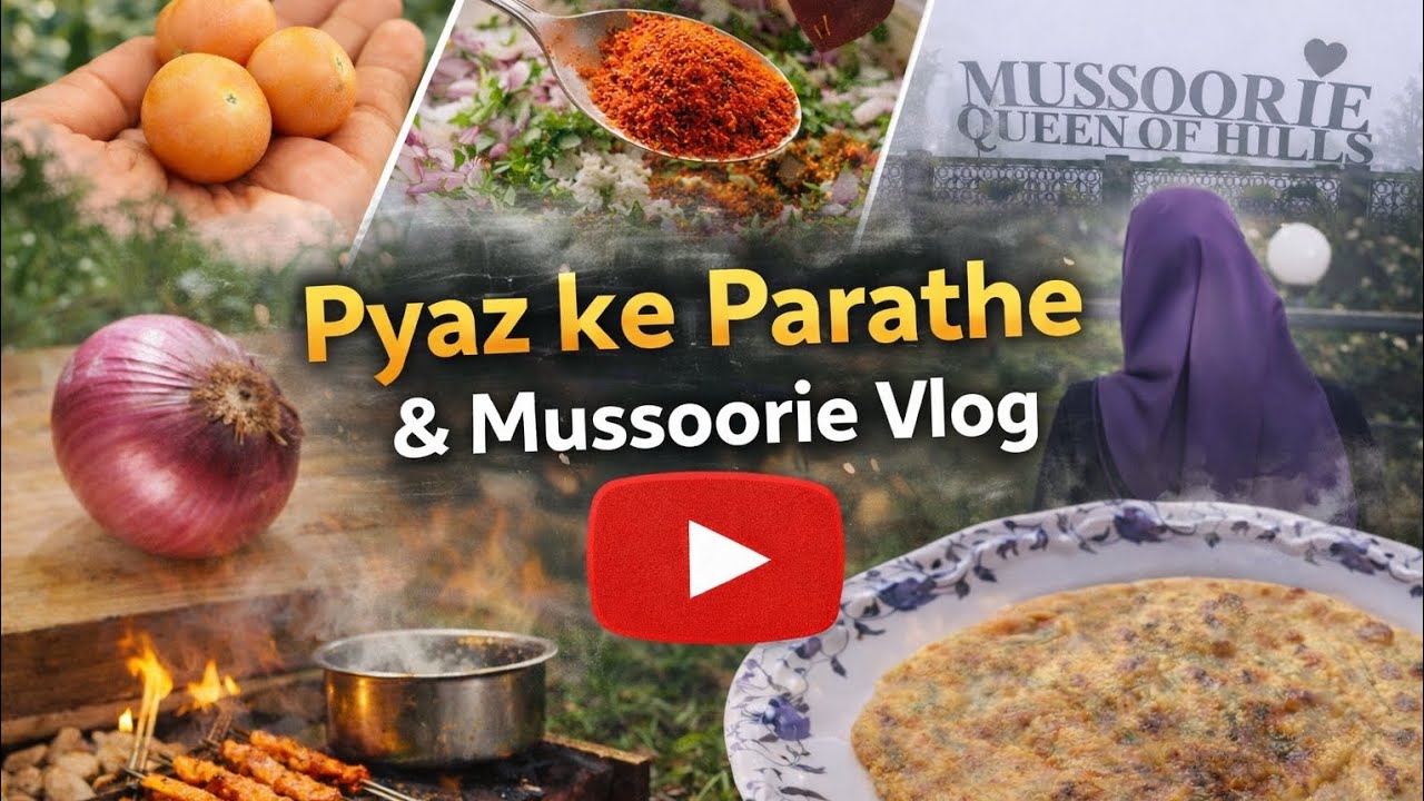 Mussoorie ke Pahadon ka Safar aur Pyaz ke Swadisht Parathe Ghar par 🧅|| #Ep2