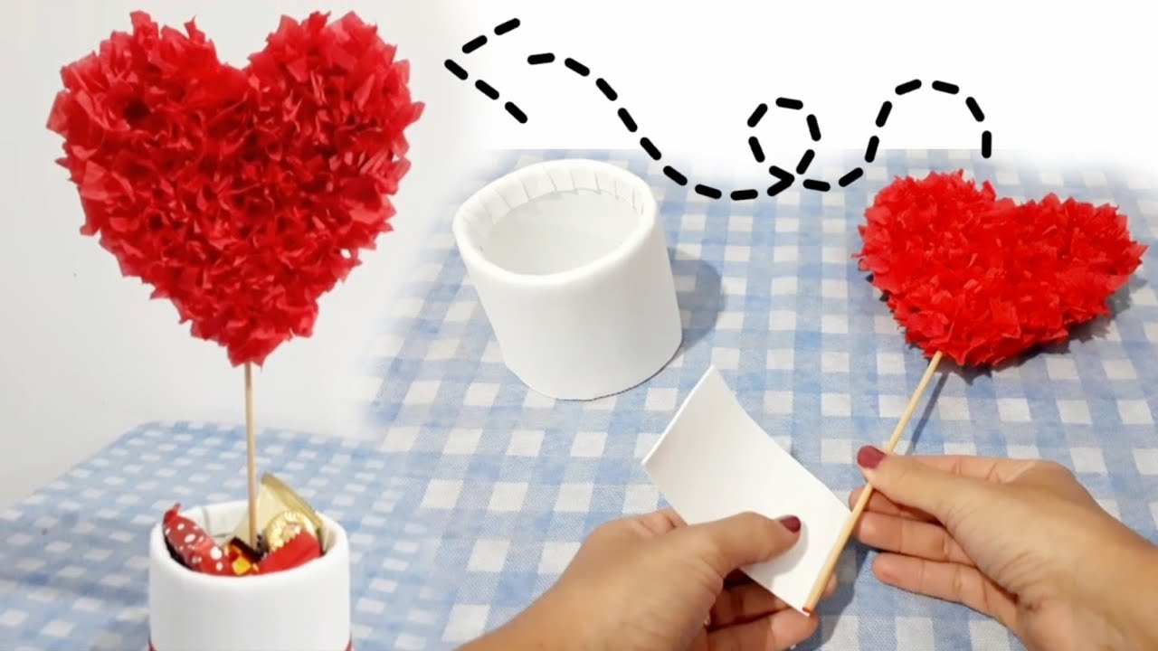LEMBRANCINHA para dia das mães | CENTRO DE MESA CORAÇÃO