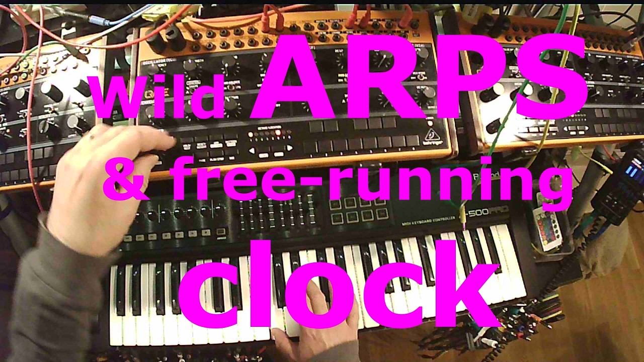Wild ARPS + free-running clock | dawless Behringer Crave improvisation