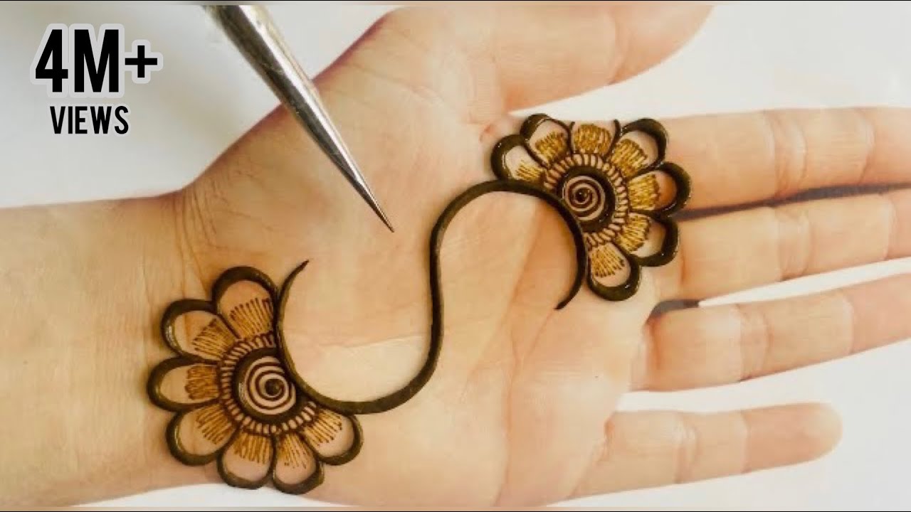 Very Easy Simple Arabic Mehndi Design Trick For Beginners| S Alphabet Mehandi Design |Mehendi design
