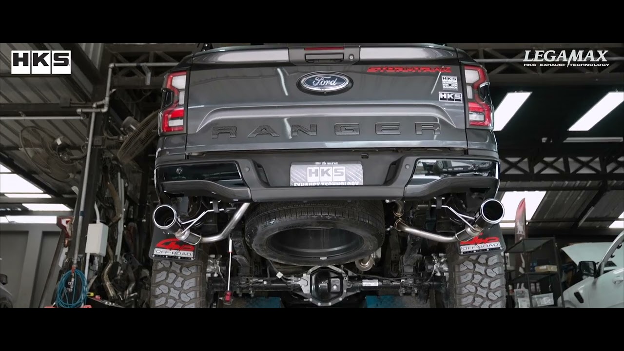 HKS LEGAMAX FORD NEXT GEN RANGER DUAL MUFFLER WITH SPARE TYRE