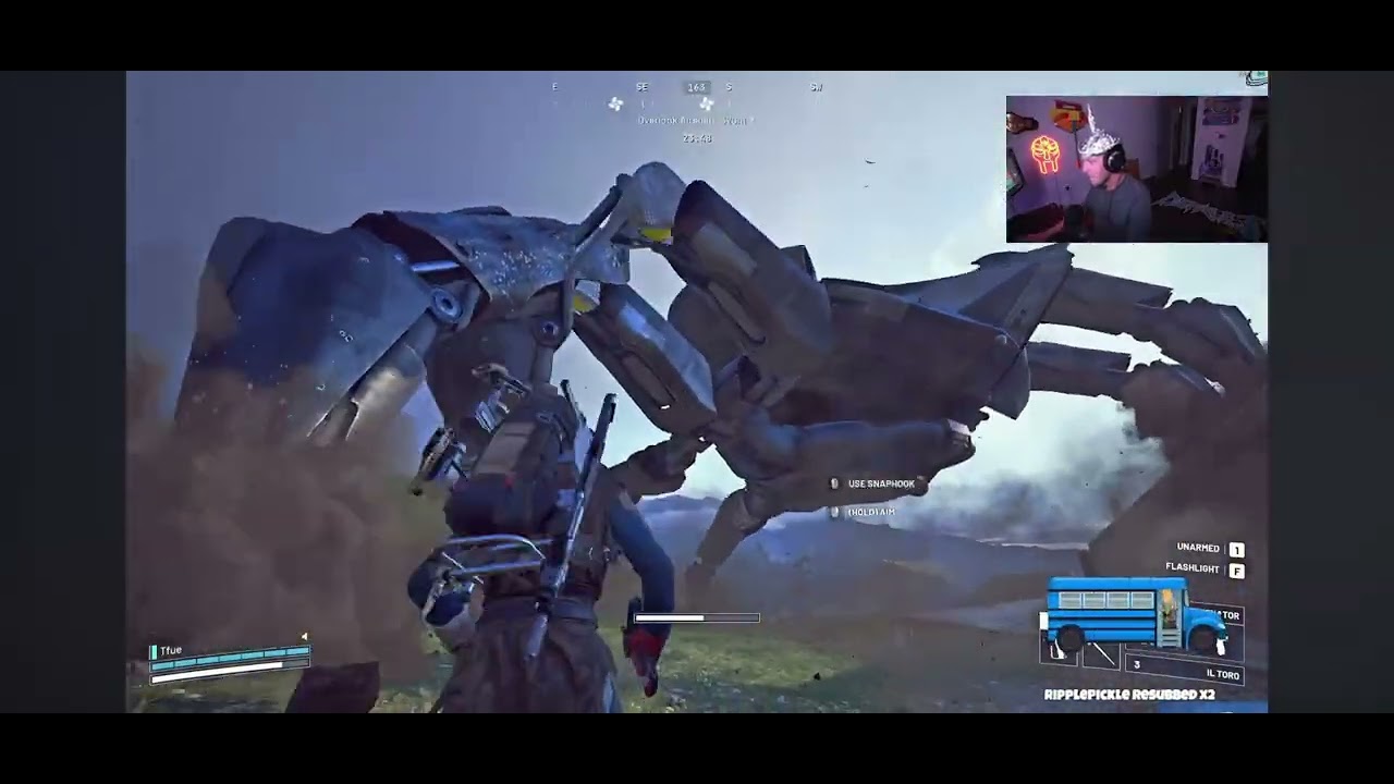 Playing with the goat Tfue in Arc Raiders Killing the Matriarch in blue gate subscribe and like 