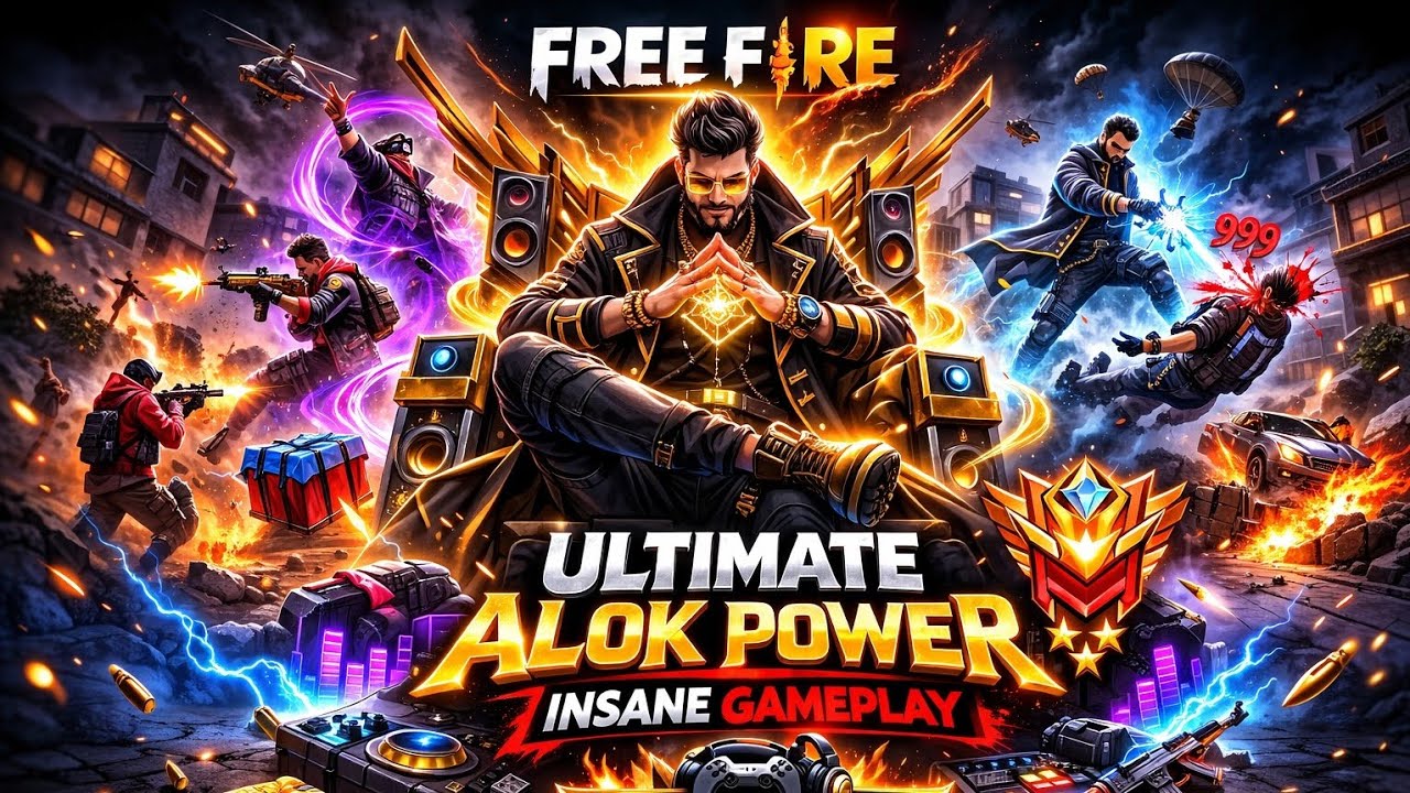 Ultimate DJ Alok Power 🔥 Insane Clutches & Gameplay 😈 | Free Fire Max