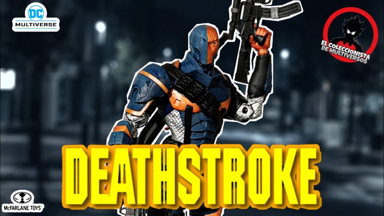🔪DEATHSTROKE🗡️ARKHAM ORIGINS DC Multiverse Mcfarlane Toys en Español!