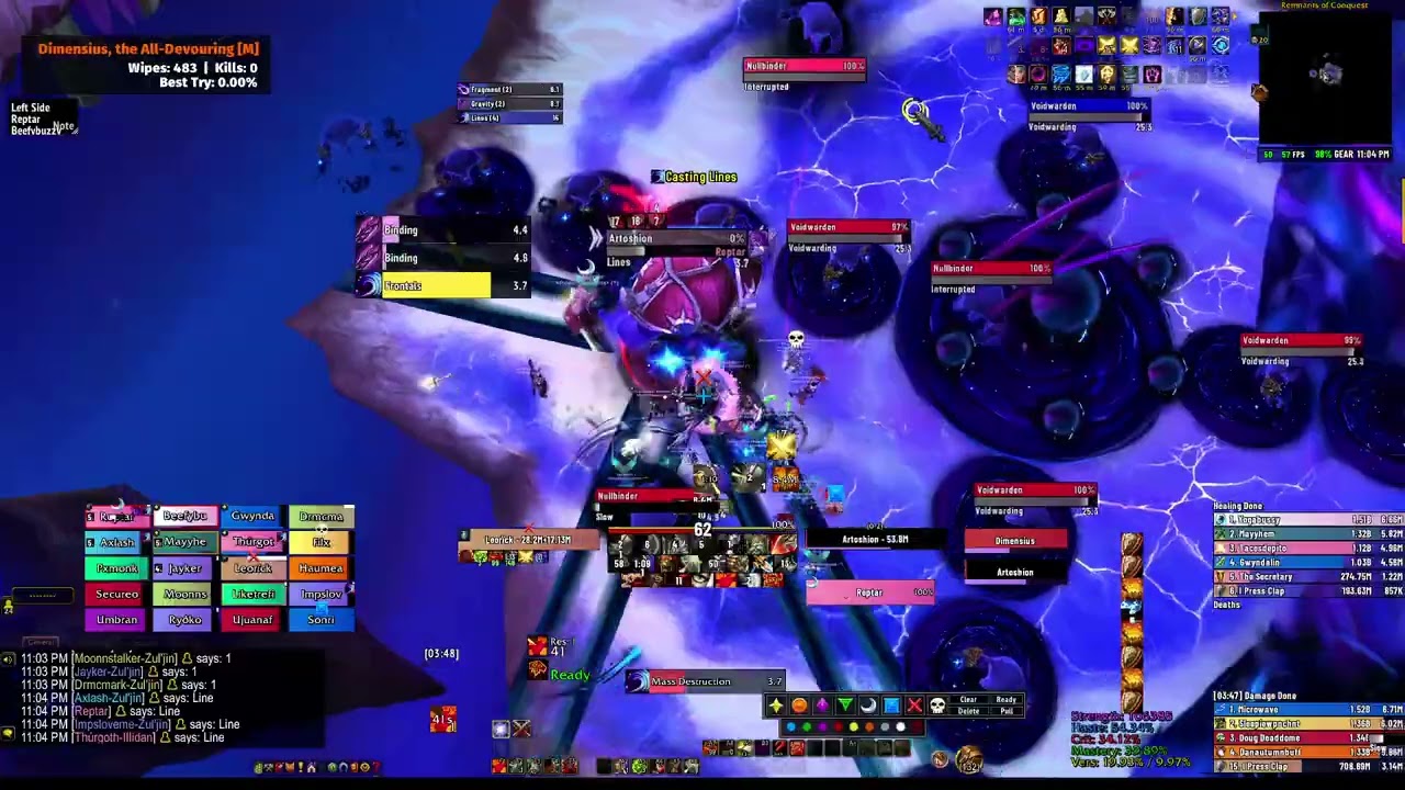 Mythic Dimensius Kill | Race to World Last | Freakin Unicorns | Prot Warrior POV