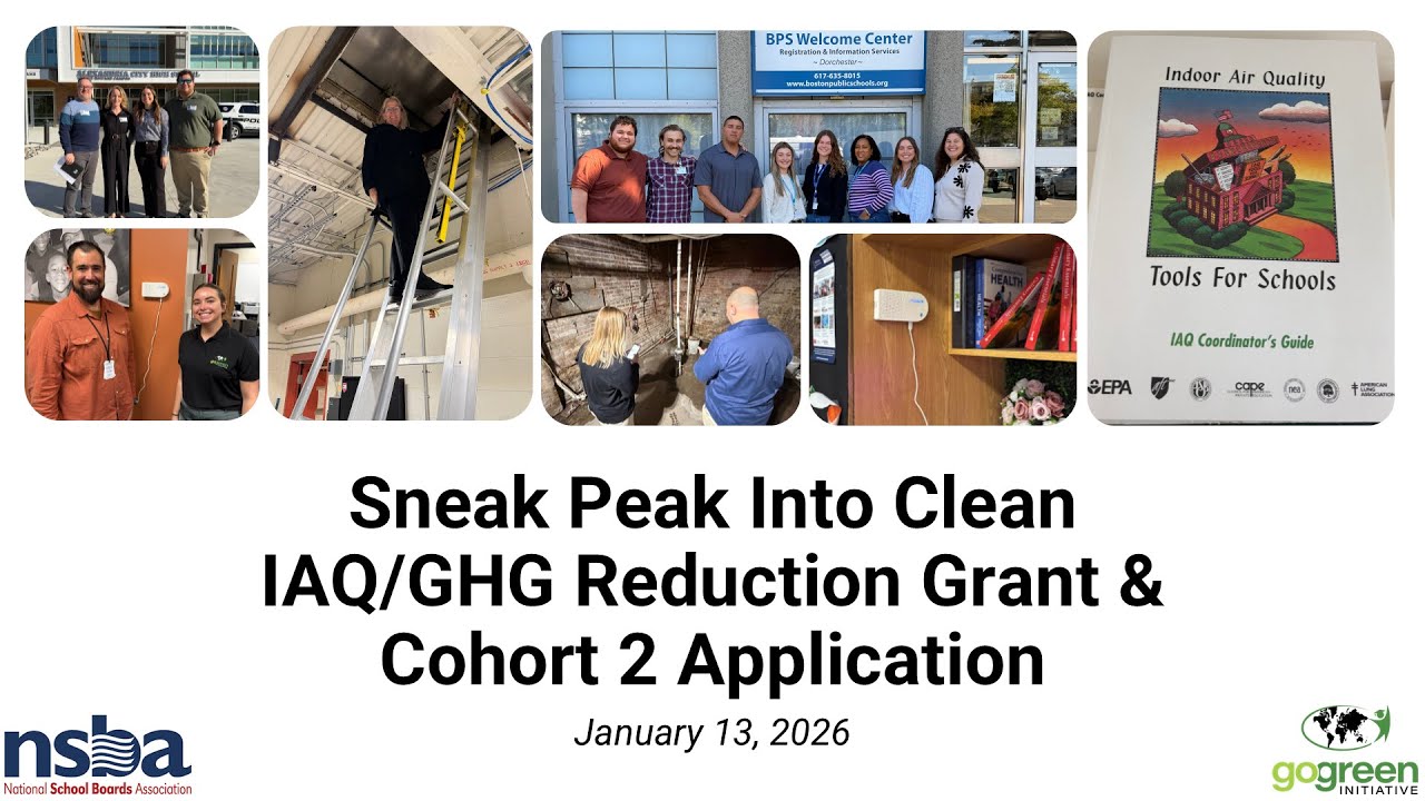Services & Funding Associated with the GGI Clean IAQ & GHG Reduction Grant