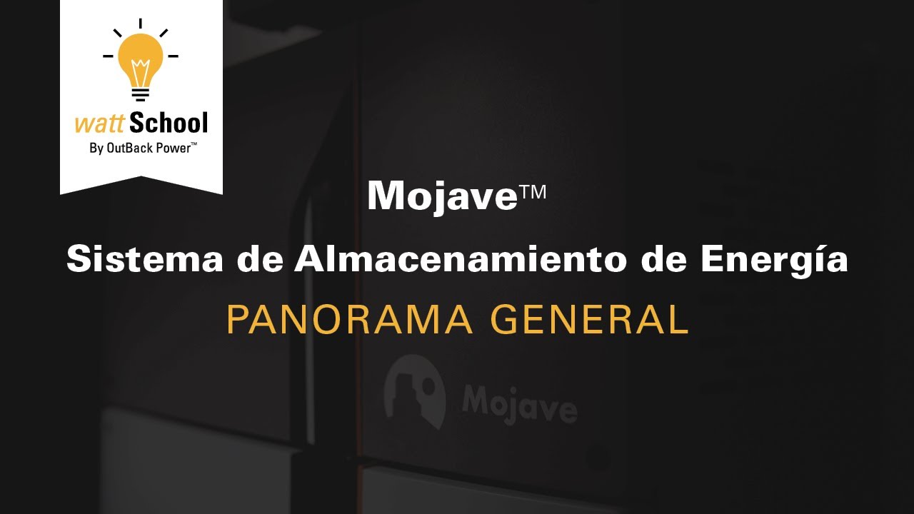 Mojave Sistema de Almacenamiento de Energía: Panorama General (Spanish)