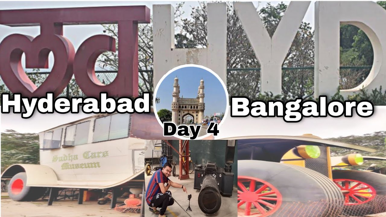 Last Day of PAT to BLR Roadtrip| Places we visited in Hyderabad✌| Car Museum.
