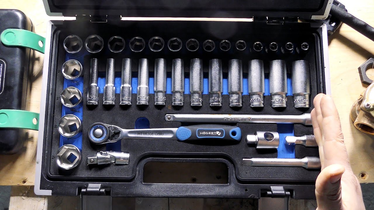 Набор трещотки с головками 3/8