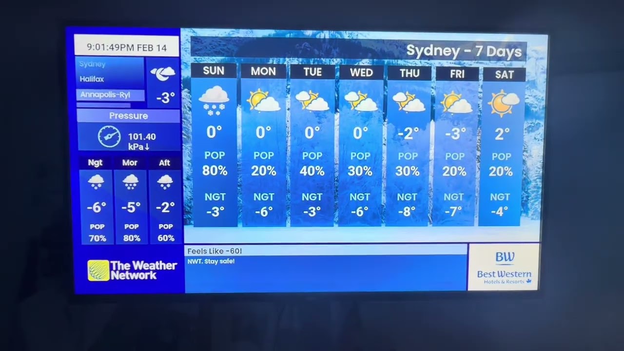 The Weather Network Local Forecast Saturday February 14 2026 (3)