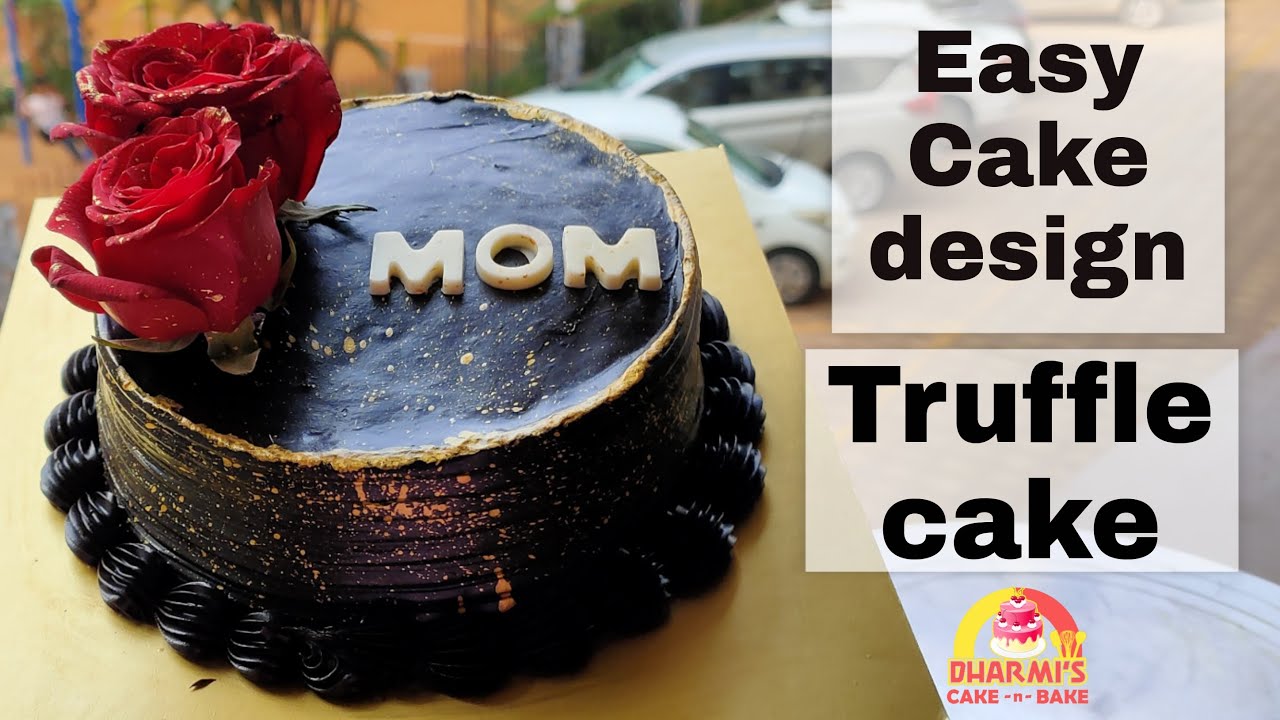 Easy cake design | Cake decoration idea | Truffle Cake