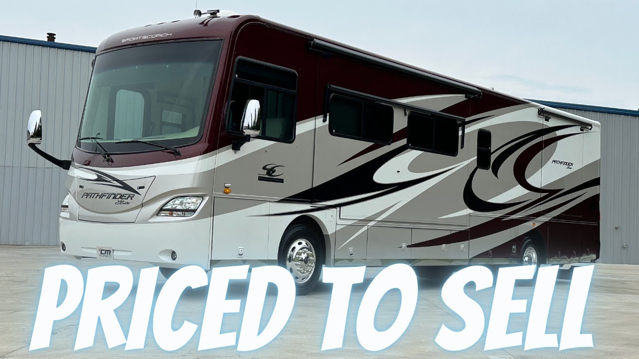 Diesel Pusher Class A Motorhome, 2012 Coachmen RV Sportscoach Pathfinder 405FK Floorplan