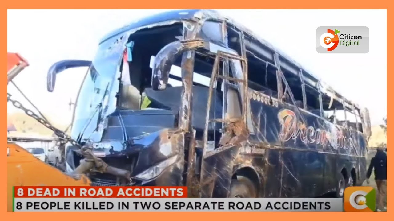 Eight people killed in two separate accidents